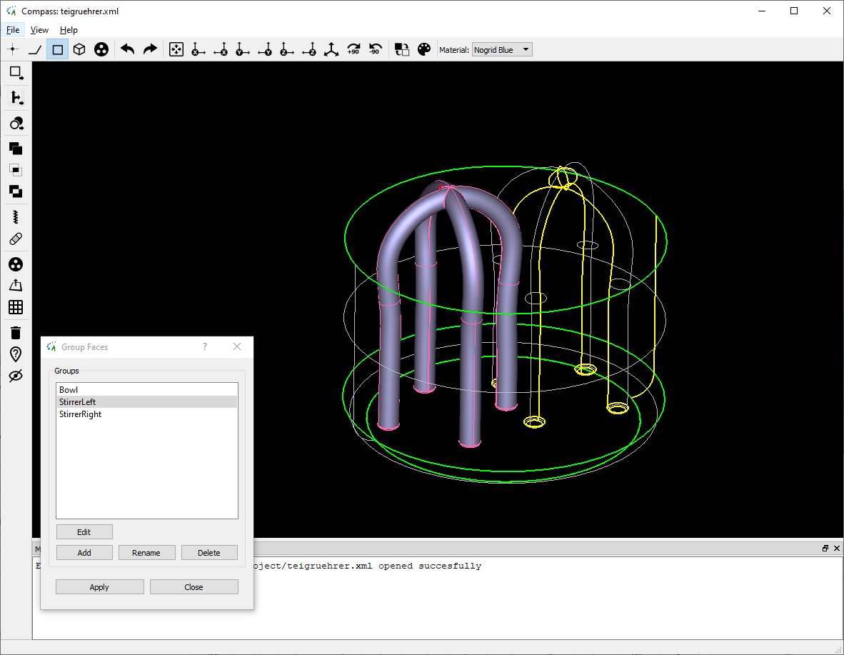 Mixer Food Twin Agitator CAD building groups